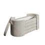 Atelier Del Sofa Banco Crema 105x42x42 cm Espuma Gris 28 DNS Espuma Blanca 14 DNS